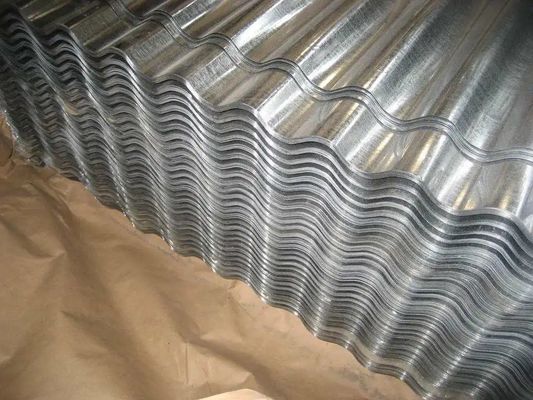 60-95HRB सतह कठोरता छत और निर्माण के लिए तरंगदार स्टील शीट